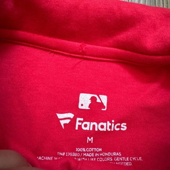 MLB Chicago Cubs Baseball Men Medium Fanatics Polo Red - Picture 5 of 6